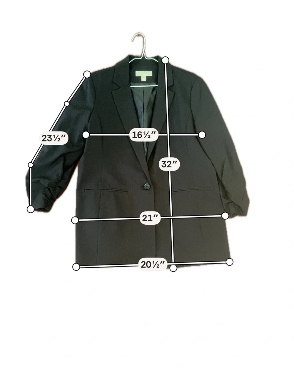 Michael Kors Black Single-Button Blazer